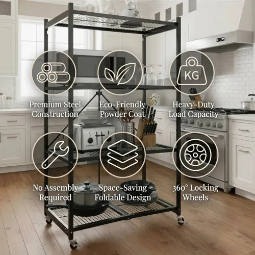 No Tools Required! Convenient 360° Rotating Shelf for Any Room