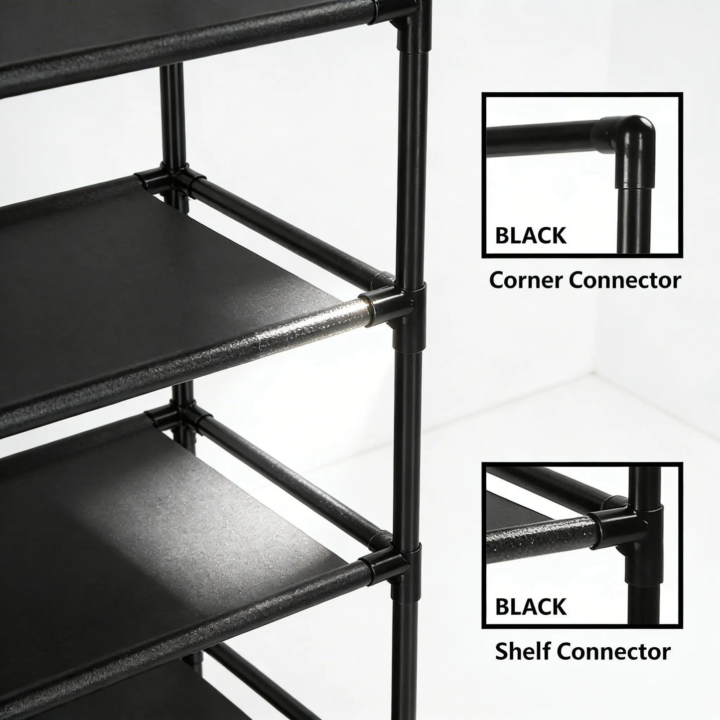 10-Tier Shoe Rack, Sturdy & High-Capacity